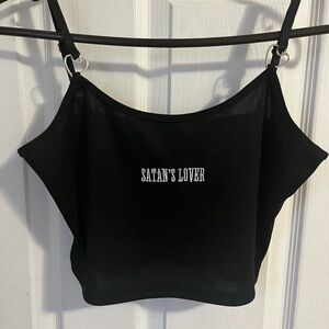 Black Women's Crop Top